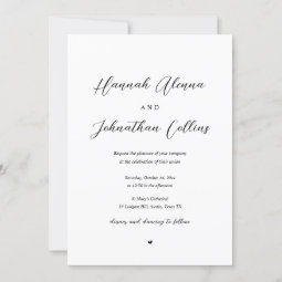 Bride and Groom Church Wedding Invitation | Zazzle