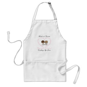 Bride and Groom-Cooking Up Love 1 Adult Apron