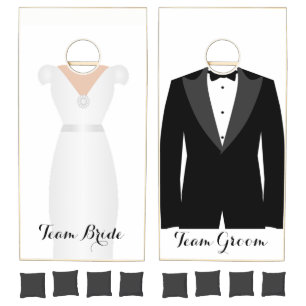 Bride and Groom Cornhole Set