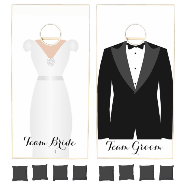 Bride and Groom Cornhole Set (Set)