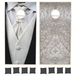 Bride and Groom Cornhole Set