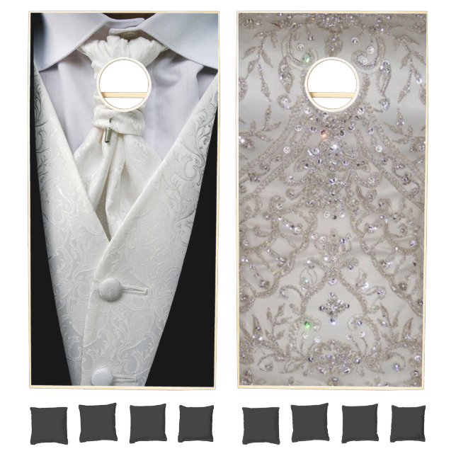 Bride and Groom Cornhole Set (Set)