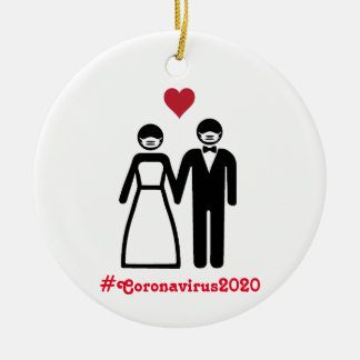 Bride and Groom | Coronavirus Ornament