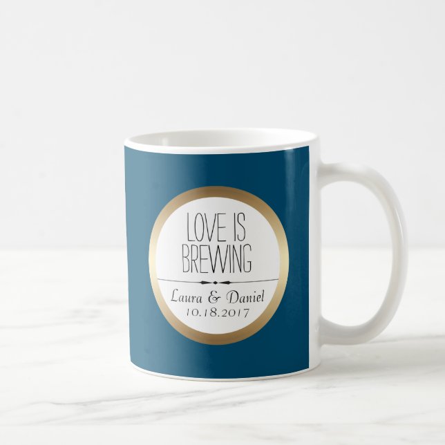 Bride and Groom Custom Coffee Mug (Right)
