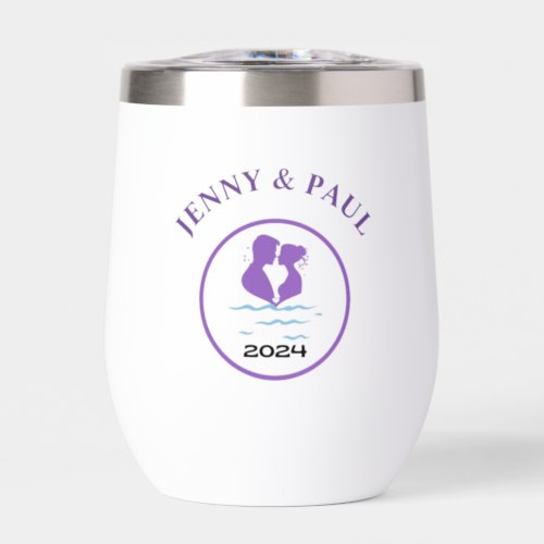 Bride And Groom Customize it Thermal Wine Tumbler