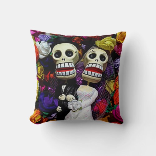 Bride And Groom DOD Throw Pillow