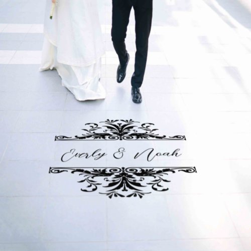 Bride and Groom for the Newlyweds  Floor Decals