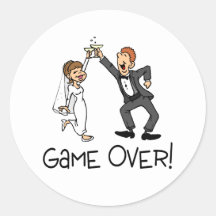 Game Over - Funny Marriage Sticker for Sale by Qkibrat