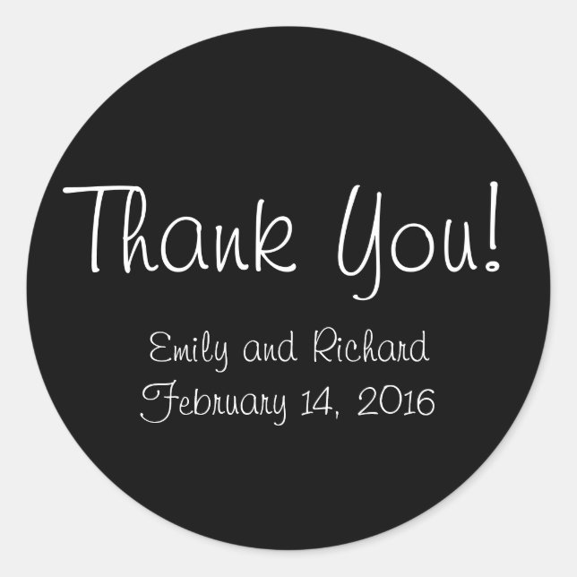 Bride and Groom Gear | Wedding Classic Round Sticker (Front)