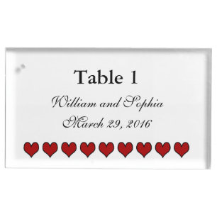 Bride and Groom Gear Wedding Table Number Holder