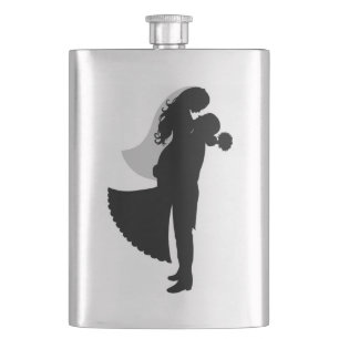 BRIDE AND GROOM HIP FLASK