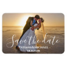 Bride and groom in the beach,save the date, custom magnet Bride and groom in the beach,save the date, custom magnet