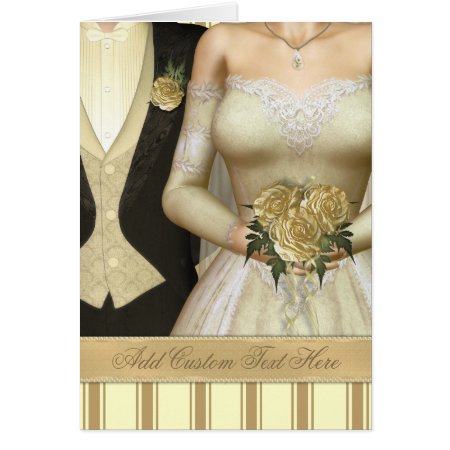 Bride And Groom (ivory) Wedding Cards
