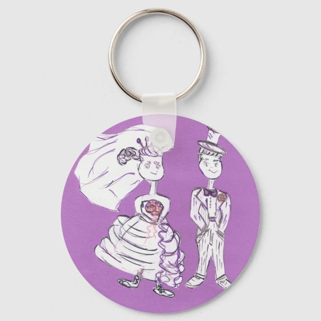 Bride and Groom Keychain (Front)