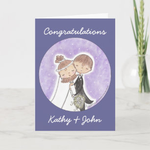 Bride and Groom Kids Card