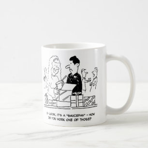 Bride and Groom Opening Their Gifts Coffee Mug