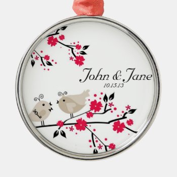 Bride And Groom Our First Christmas Ornament by BellaMommyDesigns at Zazzle