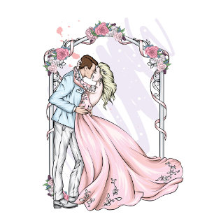 Bride and Groom Paper Napkins