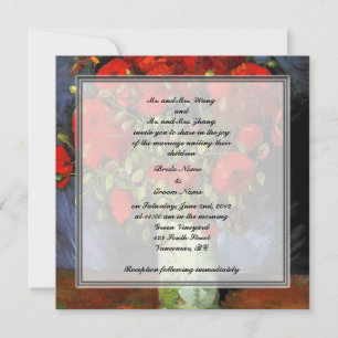 Bride and groom parents'  invitation, van Gogh Invitation