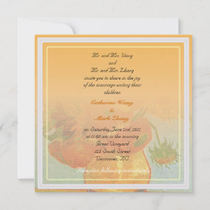 Bride and groom parents' invitation, wedding invitation