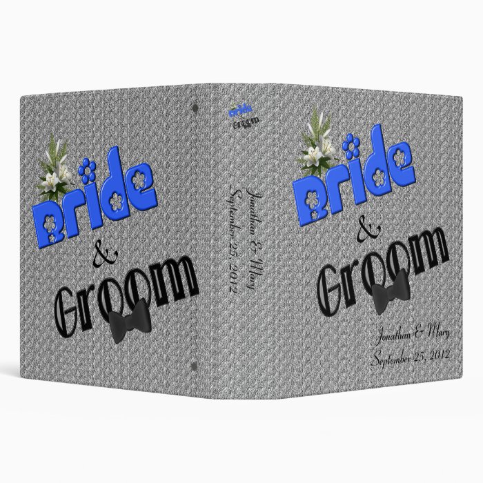 Bride And Groom Personalized Wedding Binder