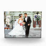 Bride and Groom Photo Wedding Block<br><div class="desc">Elegant Bride and Groom Wedding Photo Block</div>