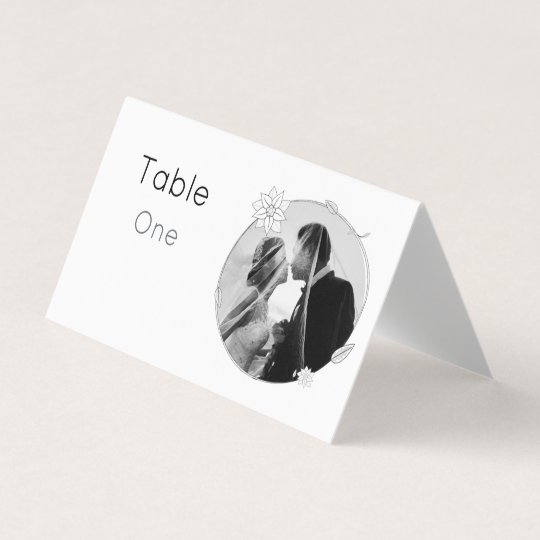 Bride and Groom Place Card