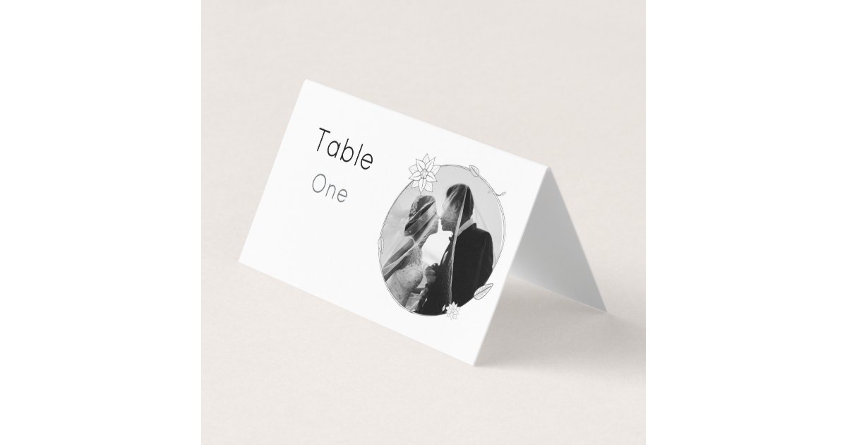 Bride and Groom Place Card | Zazzle.com