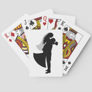 BRIDE AND GROOM POKER CARDS