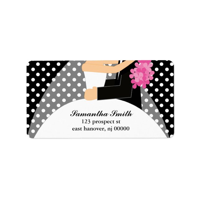 Bride and Groom Return Address Labels (Front)