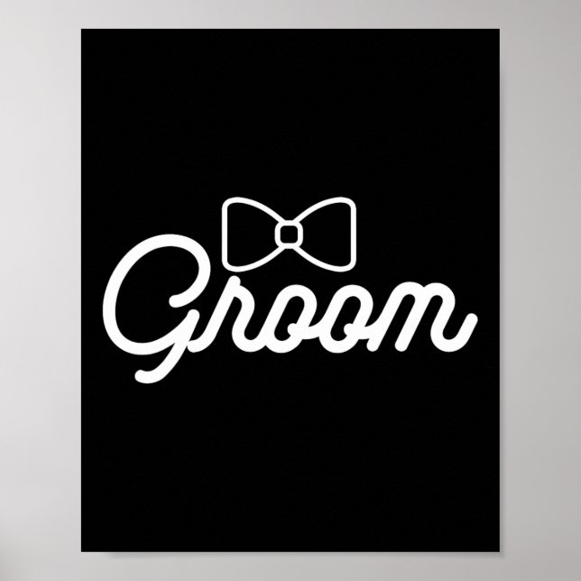 Bride And Groom Slogan Matching For Newlyweds  Poster (Front)