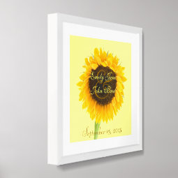 Bride and Groom Sunflower Print | Zazzle