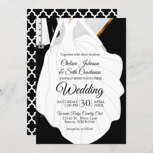 Bride and Groom Theme - Wedding Invitation