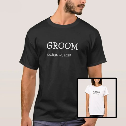 Bride and Groom Tshirts 2