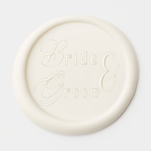 Bride and Groom Wax Seal Sticker