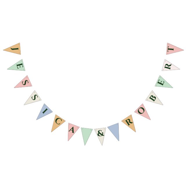Bride and Groom Wedding Bunting Flags (All)