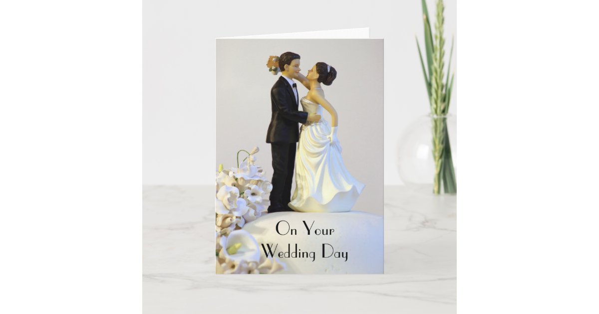 Bride and Groom Wedding Card | Zazzle