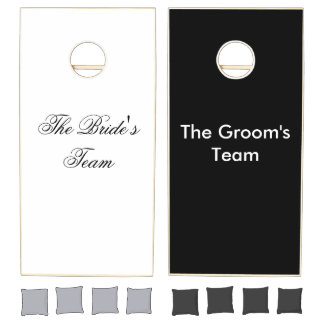 Bride and Groom Wedding Cornhole Set