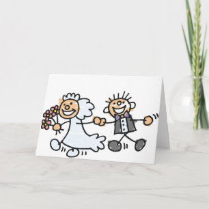 Bride And Groom Wedding Elope Elopement Card