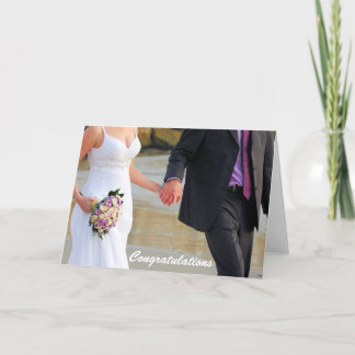 Bride and Groom Wedding Greeting Card