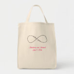 Bride And Groom Wedding Infinity Tote Bag at Zazzle