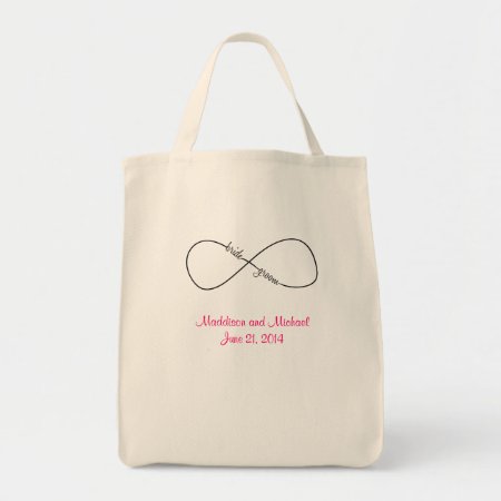 Bride And Groom Wedding Infinity Tote Bag