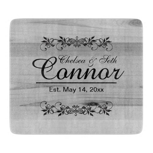 Bride and Groom Wedding or Anniversary  DIY Text Cutting Board