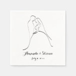 Bride And Groom | Wedding Paper Napkins at Zazzle