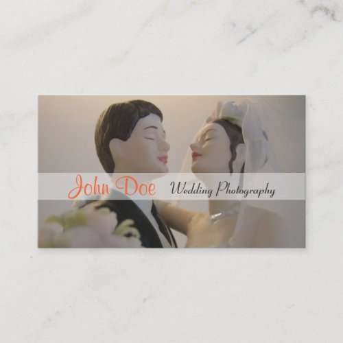 Bride and groom wedding photography business cards