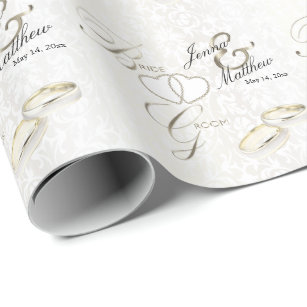 Custom Wedding People Wrapping Paper (Personalized)