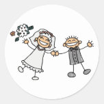 Bride And Groom Wedding Stickers at Zazzle