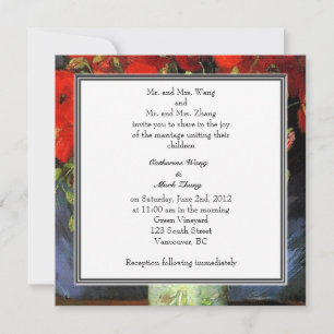 bride and groom's parents wedding invitation