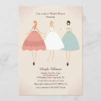 Bride and Her Attendants Invitation