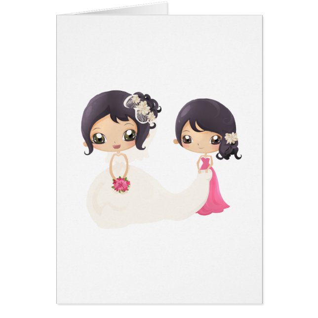 Bride and Maid of Honor Cards (Front)